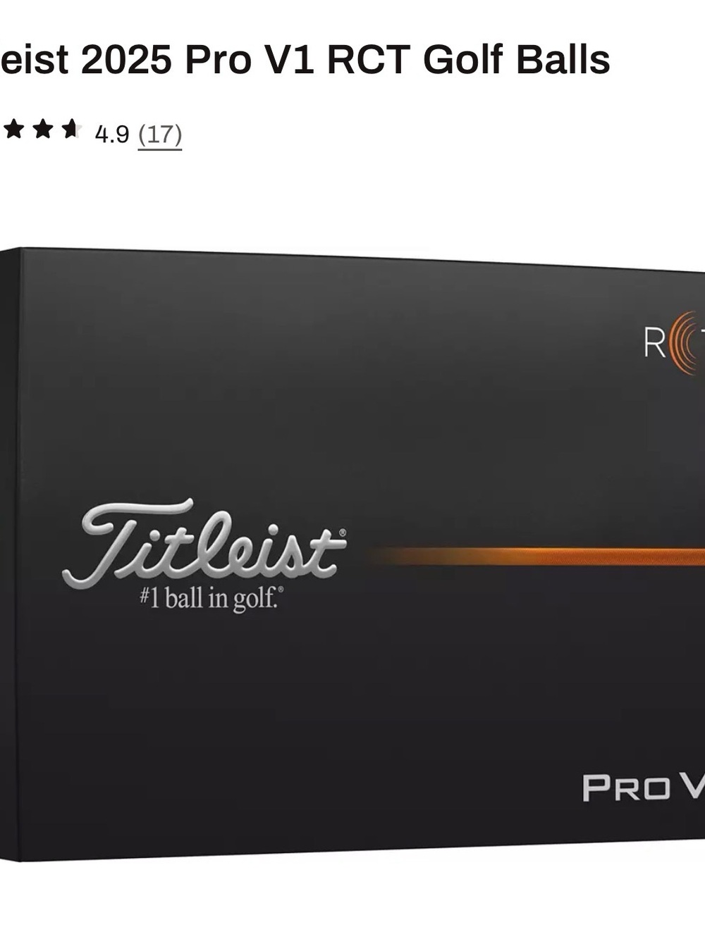 2:Titleist 2025 Pro V1 RCT Golf Balls - BRAND NEW - Radar Capture Technology